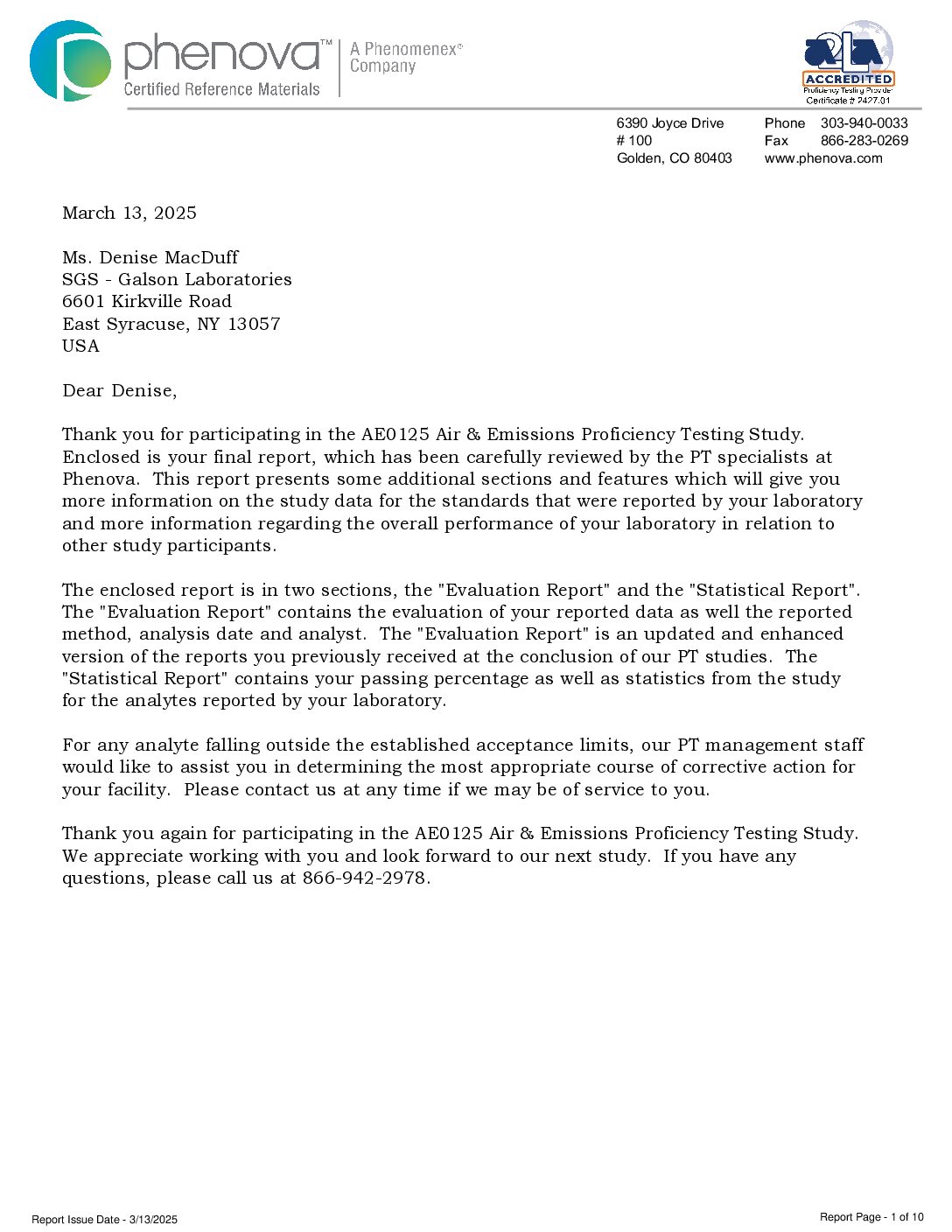PHENOVA – Air and Emissions (Anions, Cr+6, TO-15 and VOC’s)
