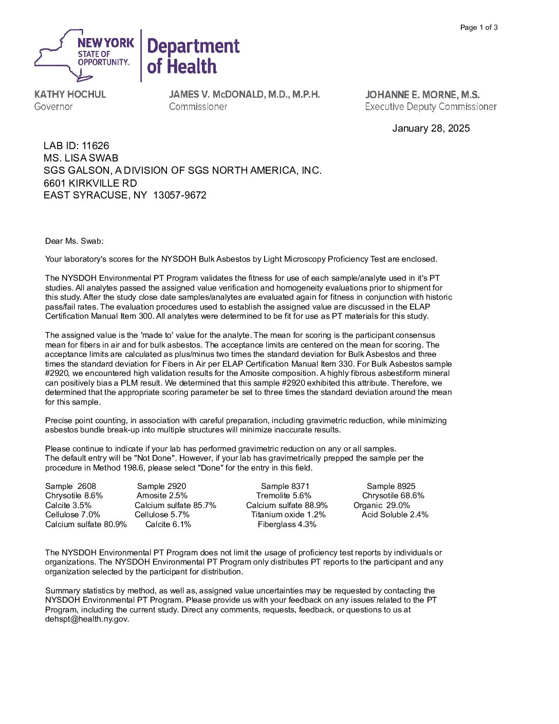 NYS DOH – Asbestos