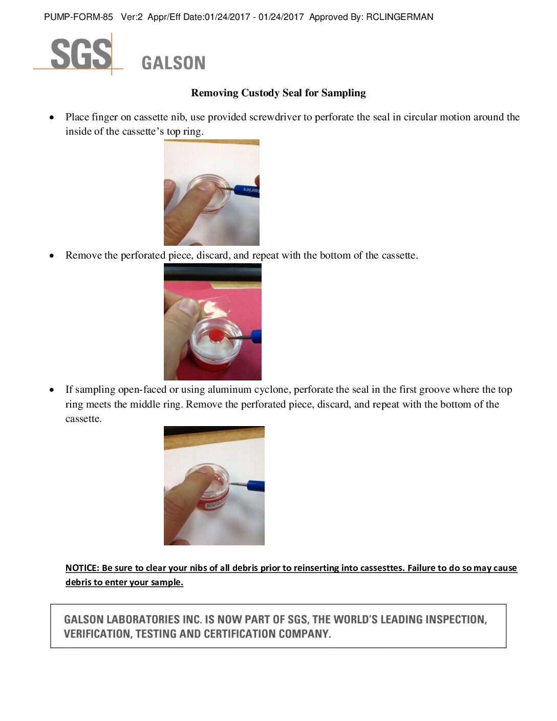 Security Band Removal Instructions