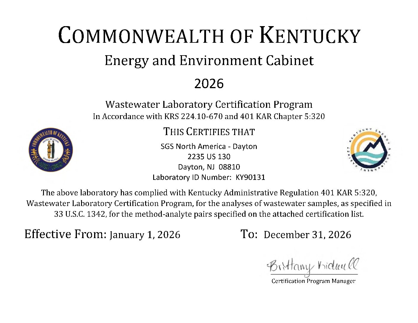 SGS Dayton Kentucky WW