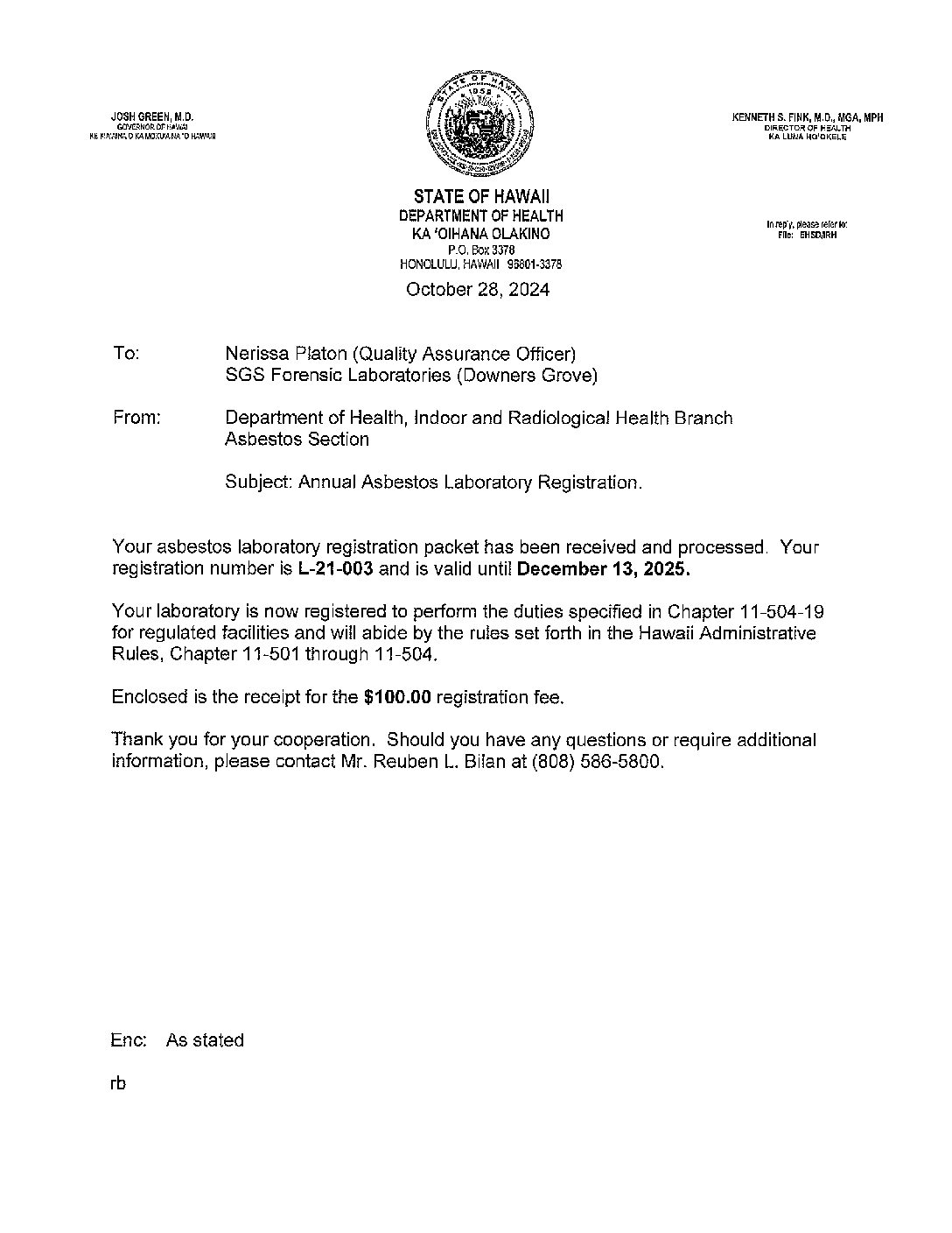 SGS Downers Grove Hawaii