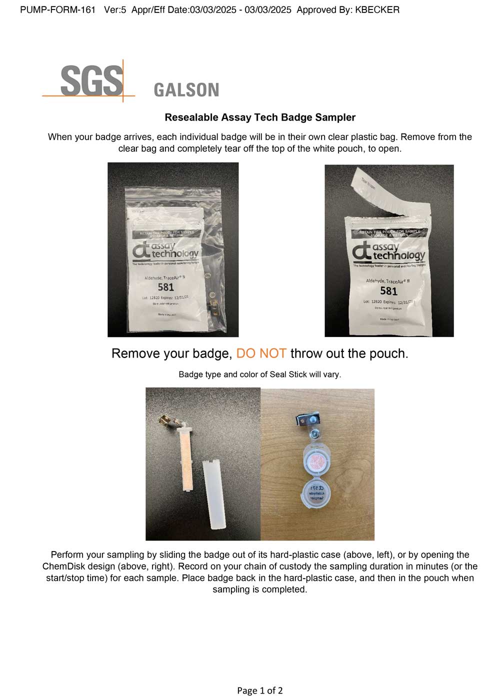 Assay Badge Sampling-1 Assay Badge Sampling