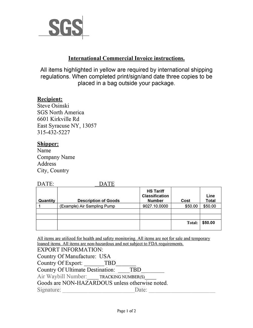 International-instructions-2026-1 Commercial Invoice