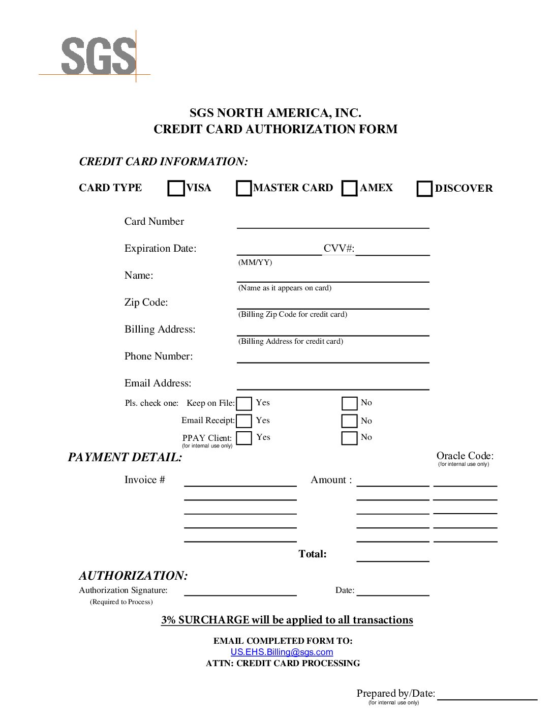New Credit Card Form
